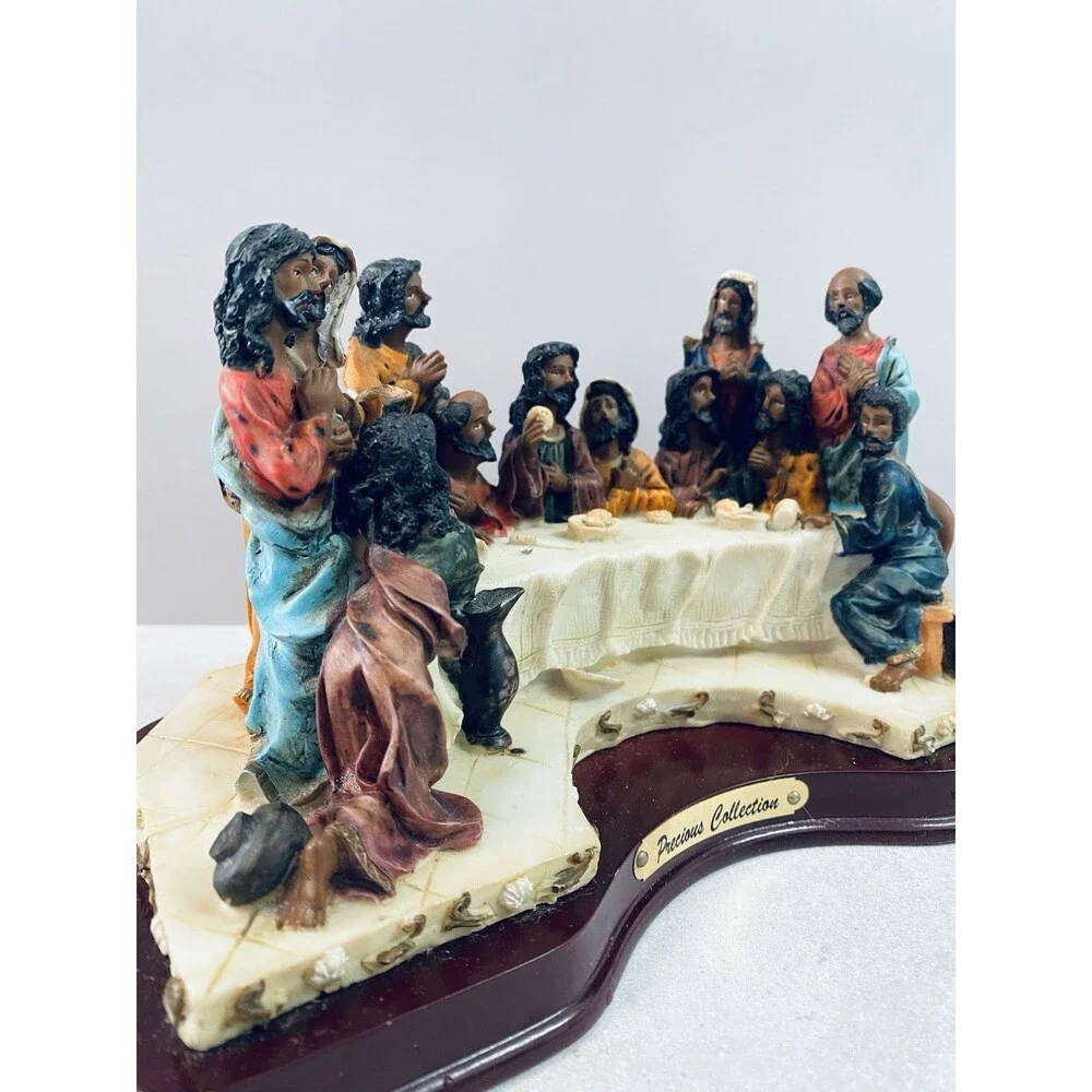 Vtg Mirella Precious Collection African American Sculpture of The Last Supper